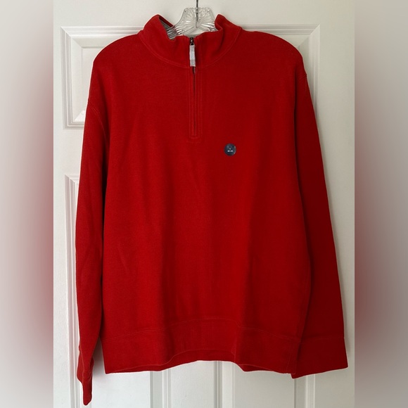 Men’s Land’s End 1/4 Zip Pullover in Red Carmine. Size Large (42-44) - Picture 5 of 11